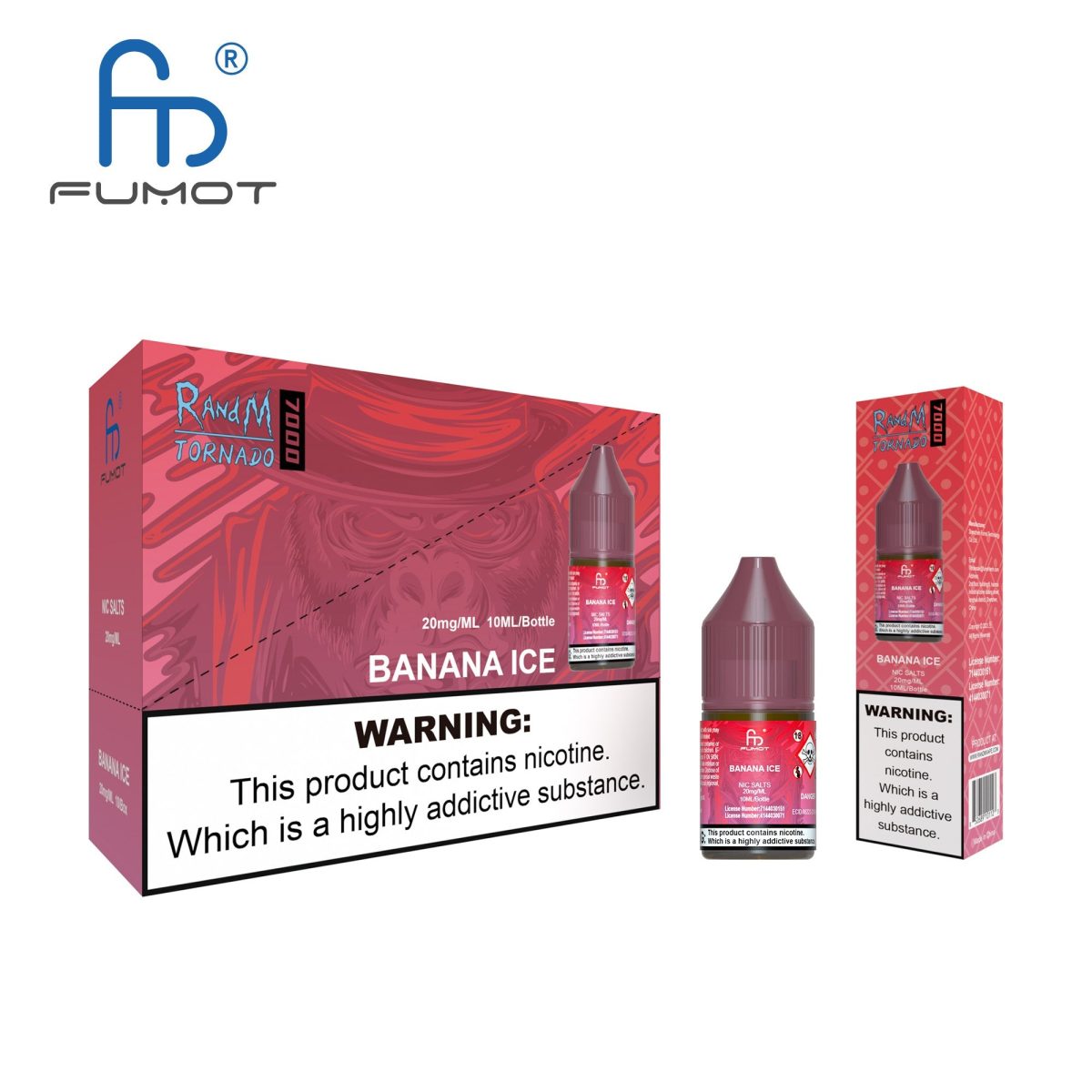 BANANA ICE - R&M NIC SALTS 10MG - Image 1