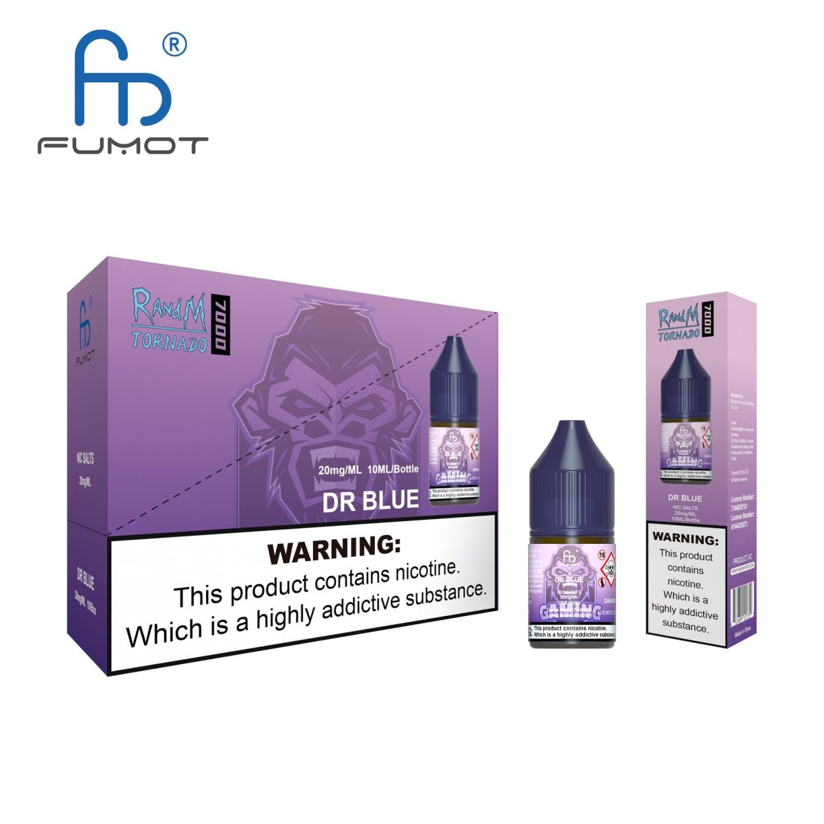 18_e7b3dd25-d462-499c-92b2-0b0c86490296 DR BLUE - R&M NIC SALTS 20MG - Image 1