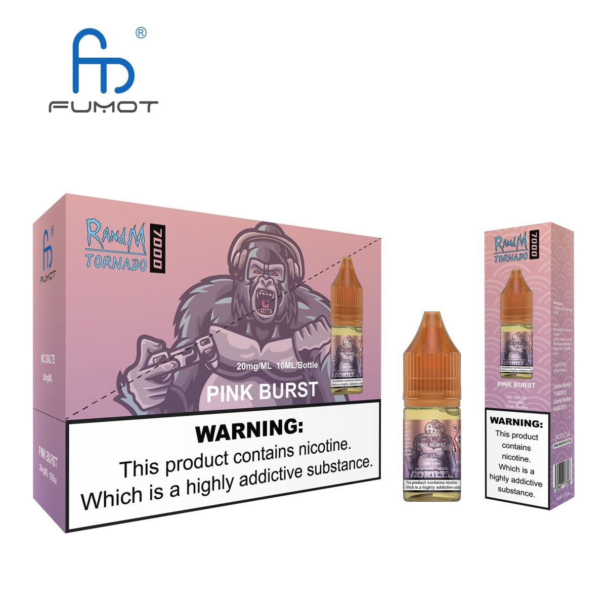 PINK BURST - R&M NIC SALTS 20MG - Image 1