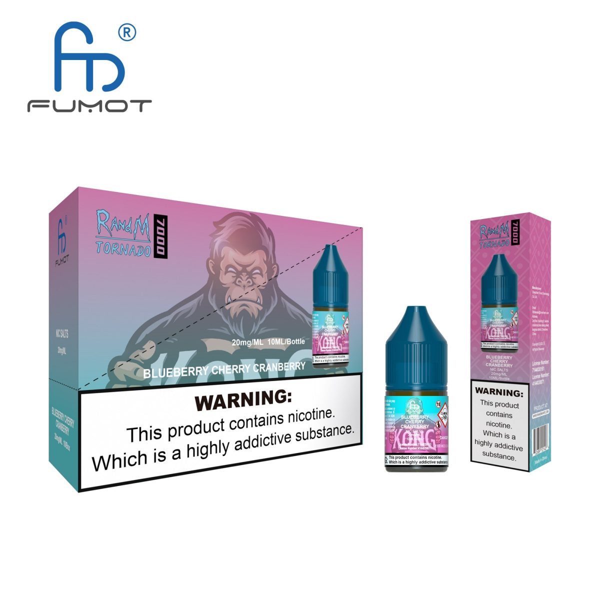 26_9f4e3ffb-71ea-4f67-a628-3cde796026f1 BLUEBERRY CHERRY CRANBERRY - R&M NIC SALTS 20MG - Image 1
