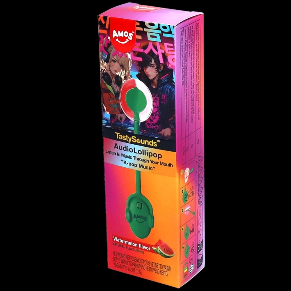 8228E47A-3A2E-455D-B6A2-DF92E870594D AMOS AUDIO LOLLIPOP WATERMELON 1PC - Image 1