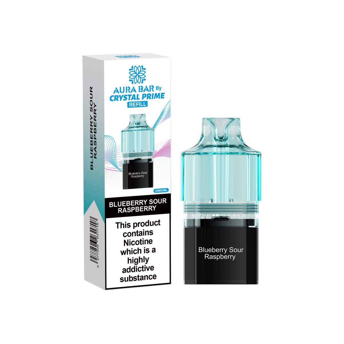 BLUE SOUR RASPBERRY - CRYSTAL PRIME 10K PODS - Image 1