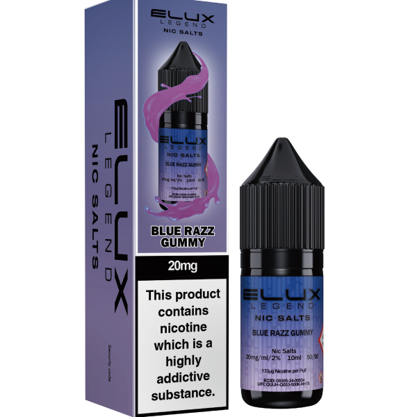 Blue Razz Gummy - ELUX NIC SALT 10 MG