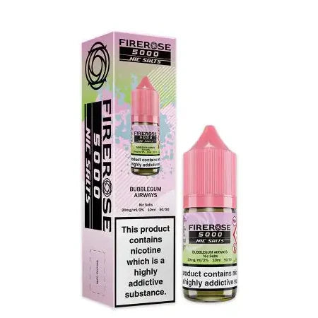 BUBBLEGUMAIRWAYS-FIREROSENICSALTS10MG BUBBLEGUM AIRWAYS - FIREROSE NIC SALTS 10 MG - Image 1