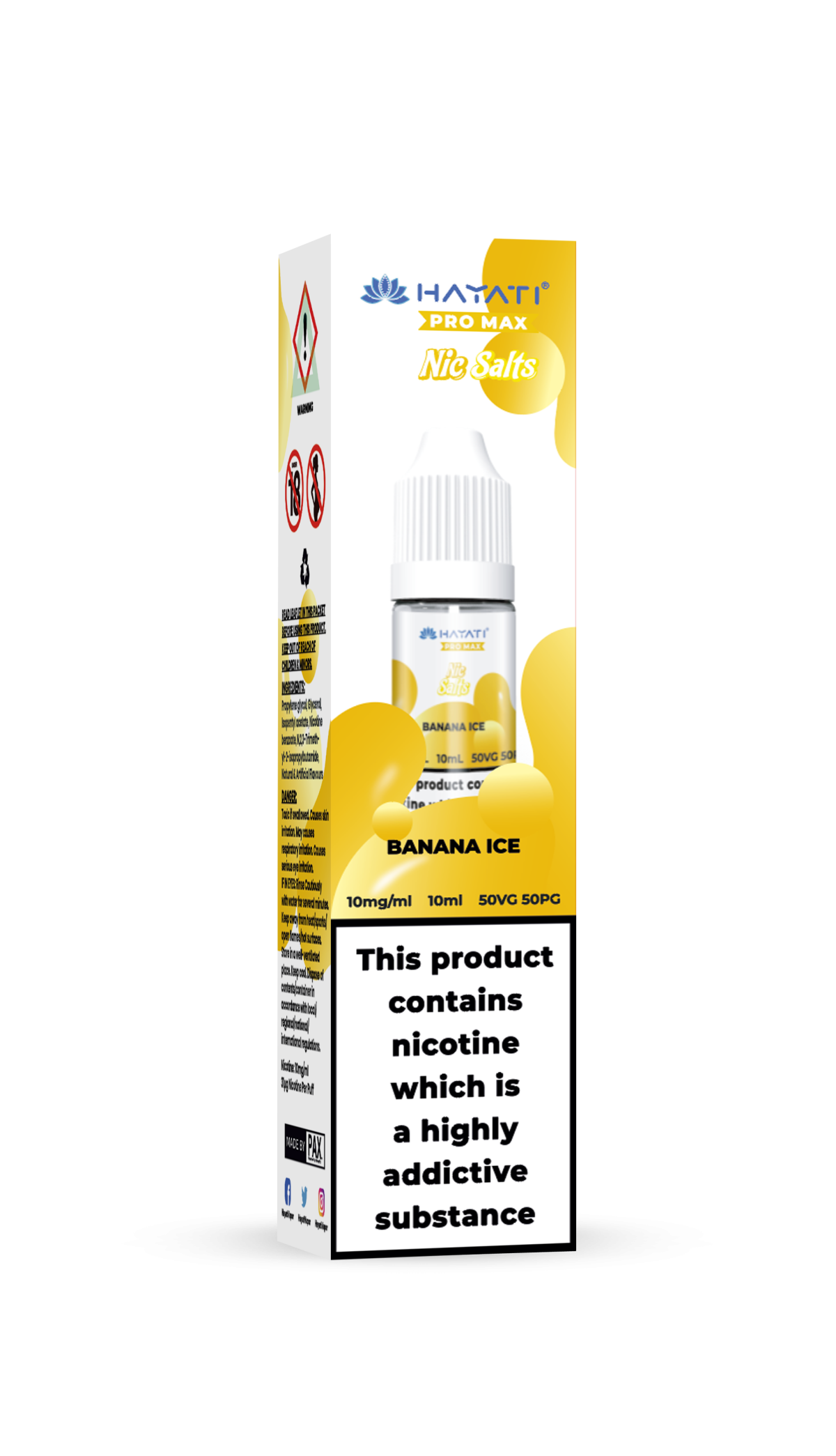 BANANA ICE - HAYATI NIC SALTS 10 MG - Image 1