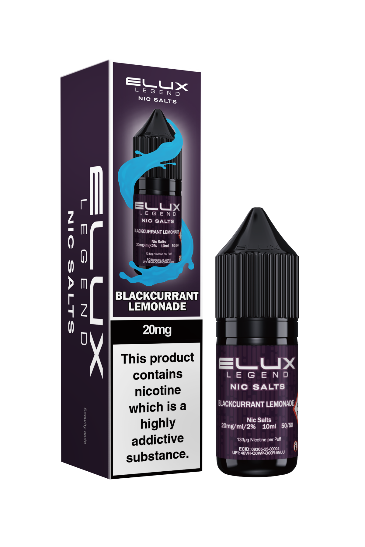 BLACKCURRANT LEMONADE - ELUX NIC SALTS 10 MG - Image 1