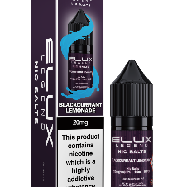 BLACKCURRANT LEMONADE - ELUX NIC SALTS 10 MG