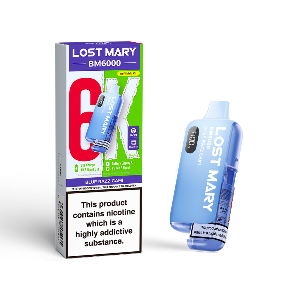 Blue-Razz-Gami BLUE RAZZ GAMI - LOST MARY BM6000 KIT - Image 1