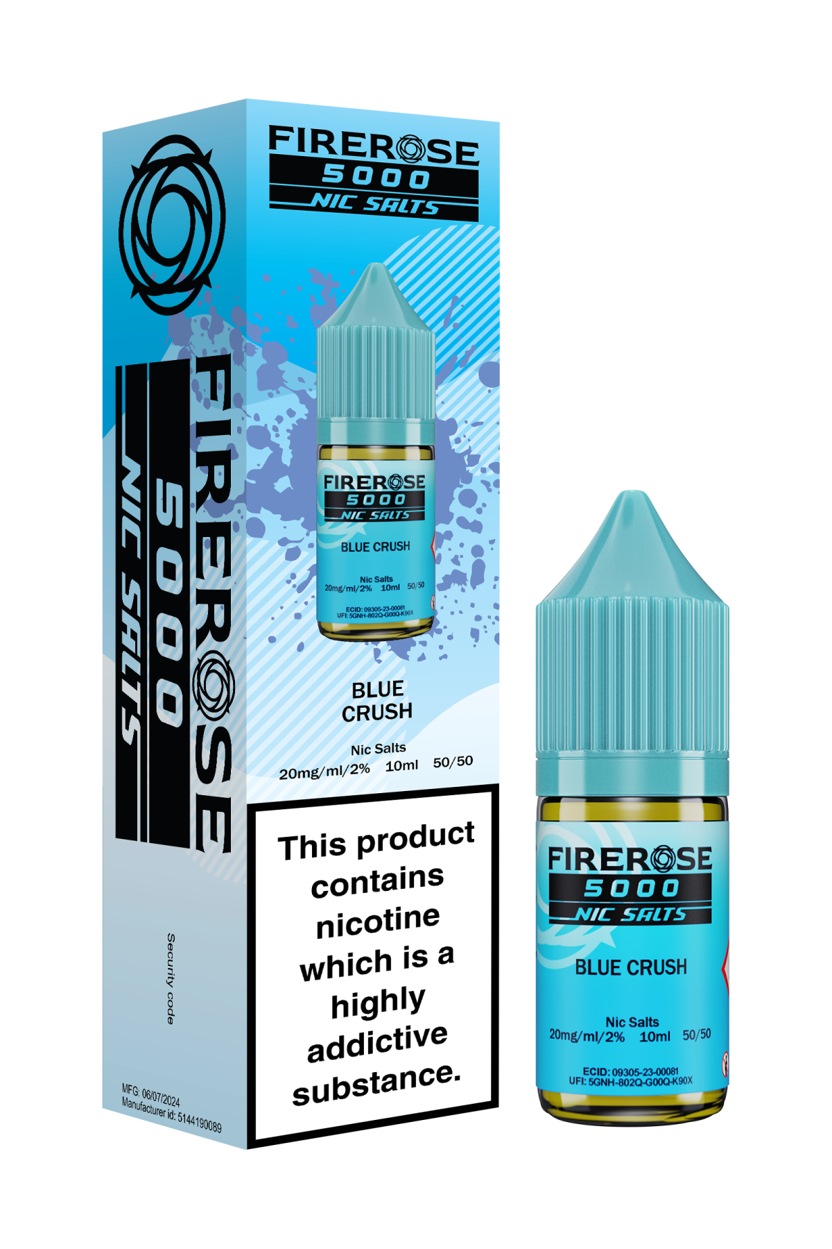 BLUE CRUSH - FIREROSE NIC SALTS 20 MG - Image 1