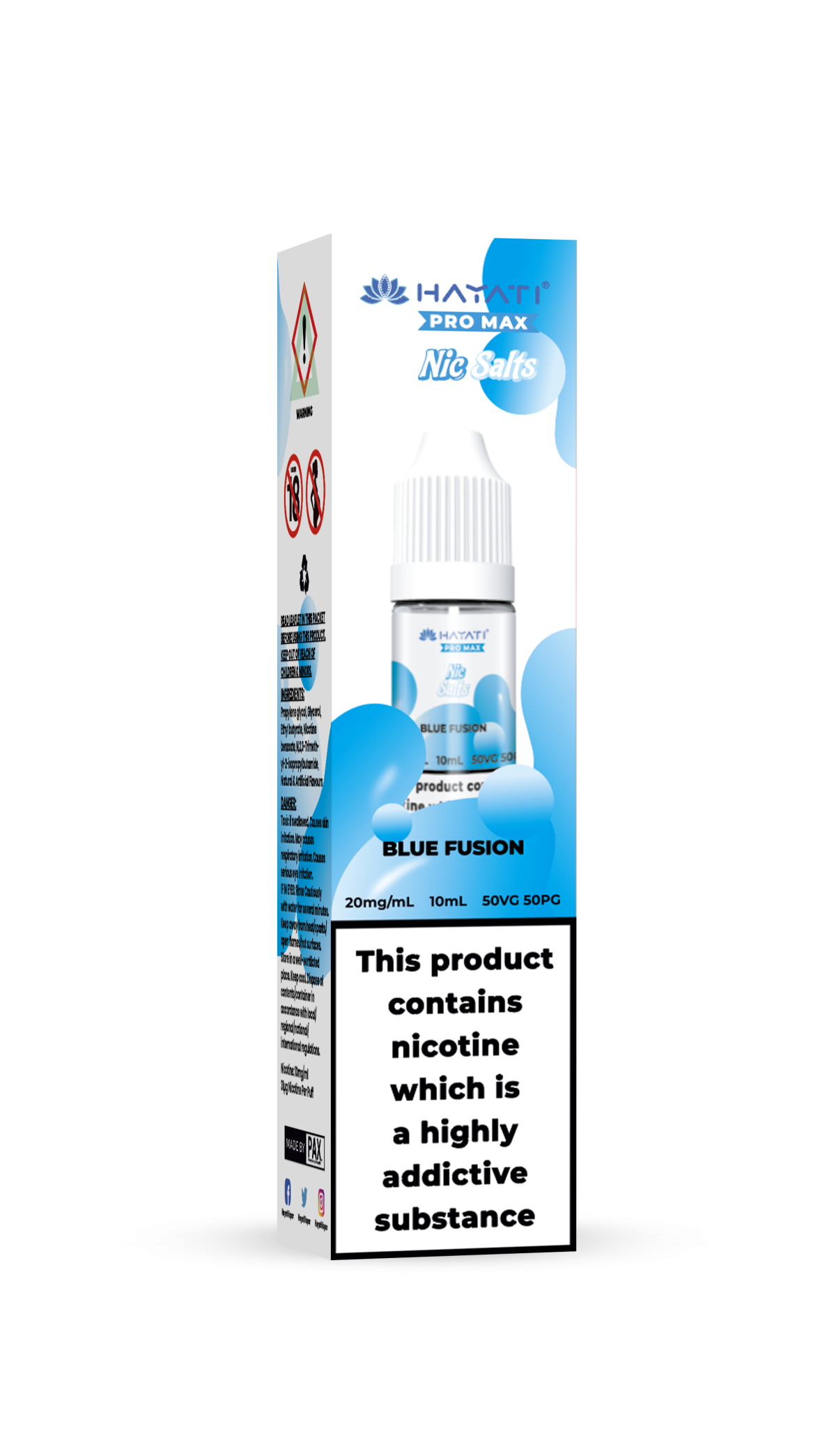 BLUE FUSION - HAYATI NIC SALTS 20 MG - Image 1