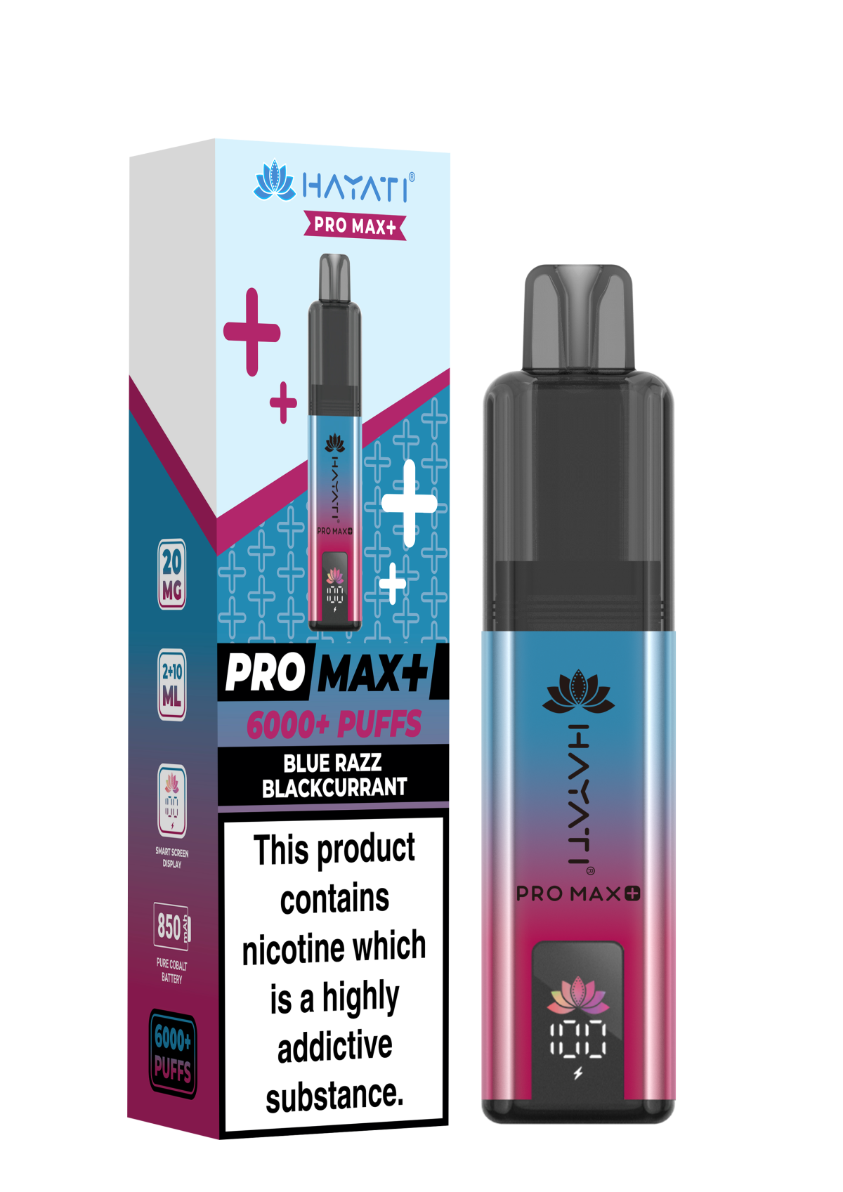 BLUE RAZZ BLACKCURRANT - PRO MAX + - Image 1