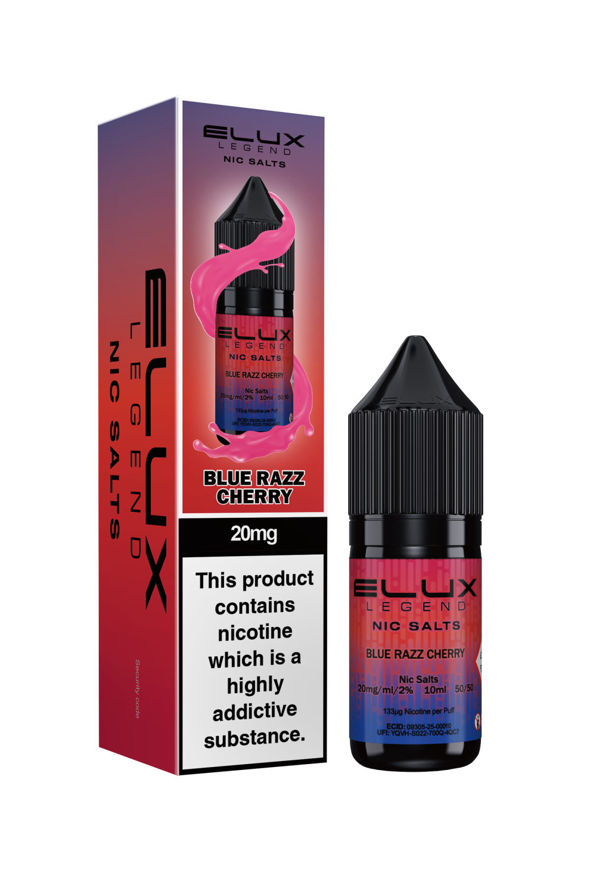 BlueRazzCherry BLUE RAZZ CHERRY - ELUX NIC SALTS 10MG - Image 1