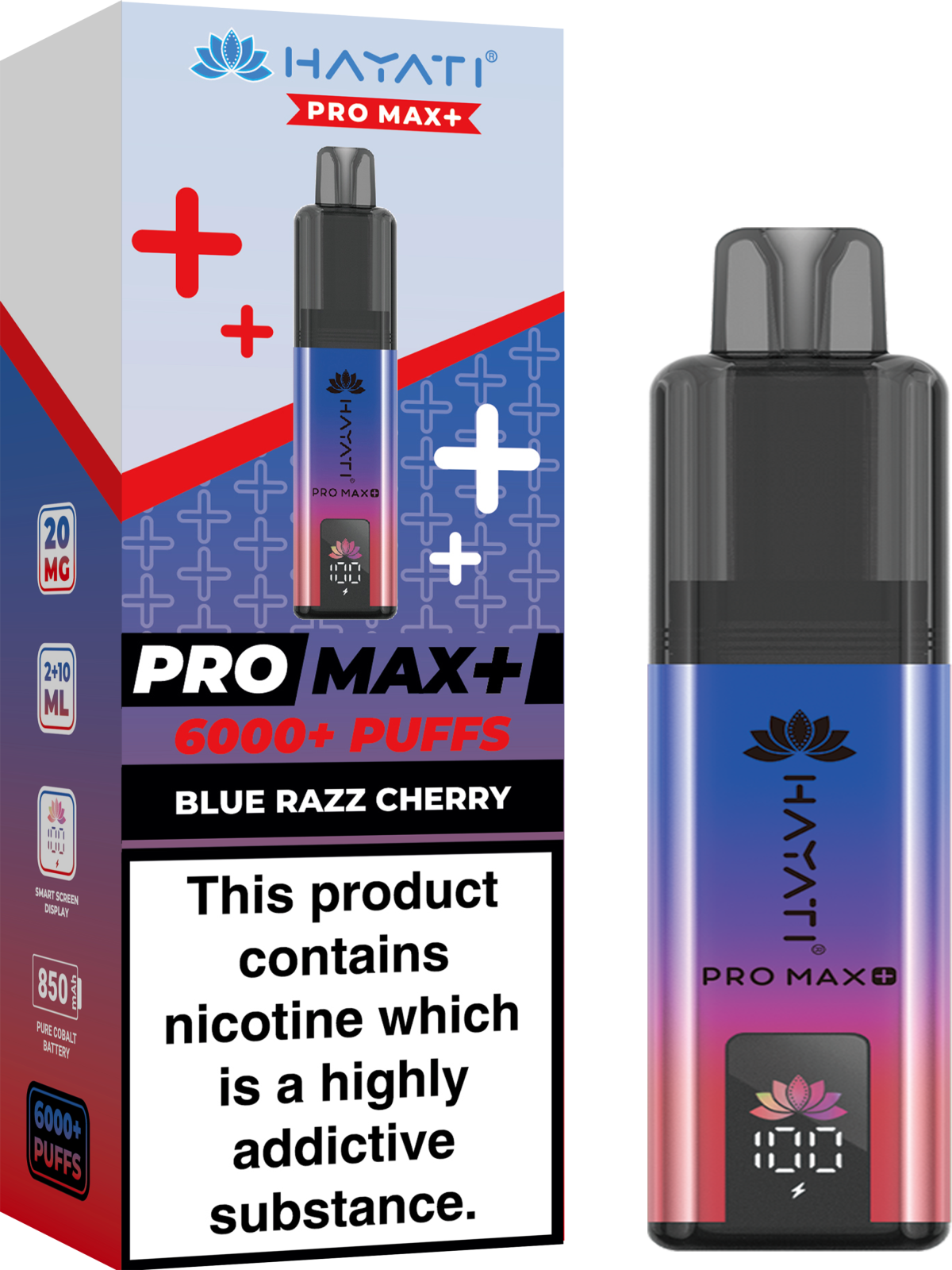 BlueRazzCherry_HayatiProMax_6000 BLUE RAZZ CHERRY - PRO MAX + - Image 1