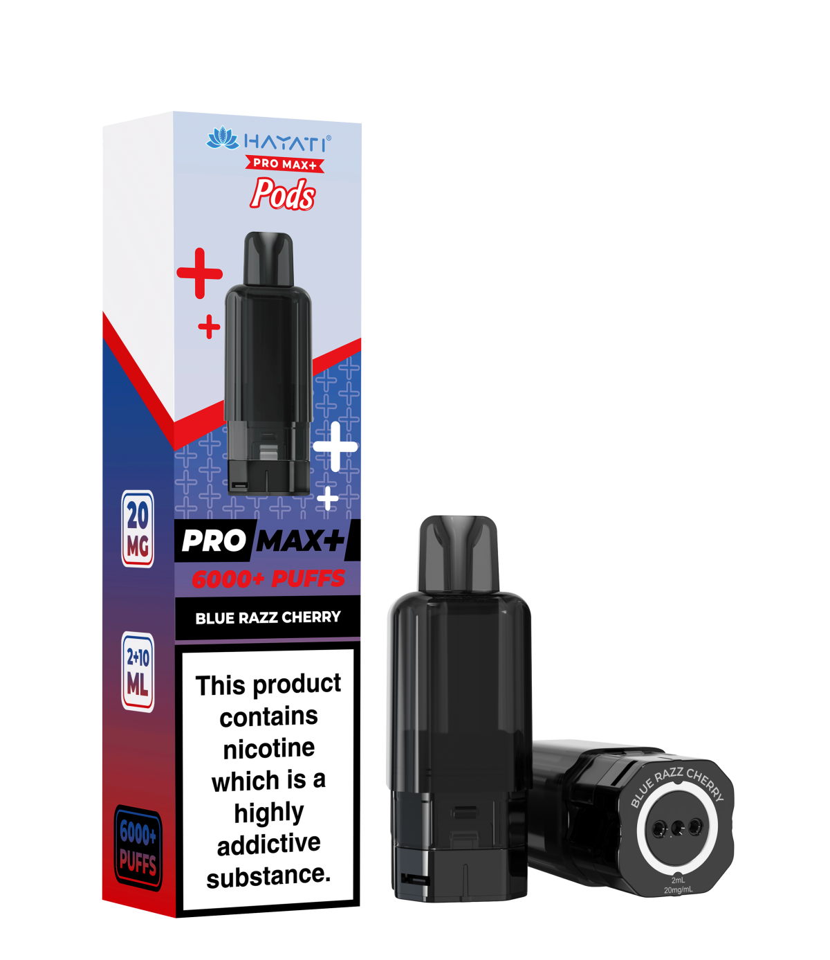 BlueRazzCherry_HayatiProMax_Pods BLUE RAZZ CHERRY - PRO MAX + PODS - Image 1