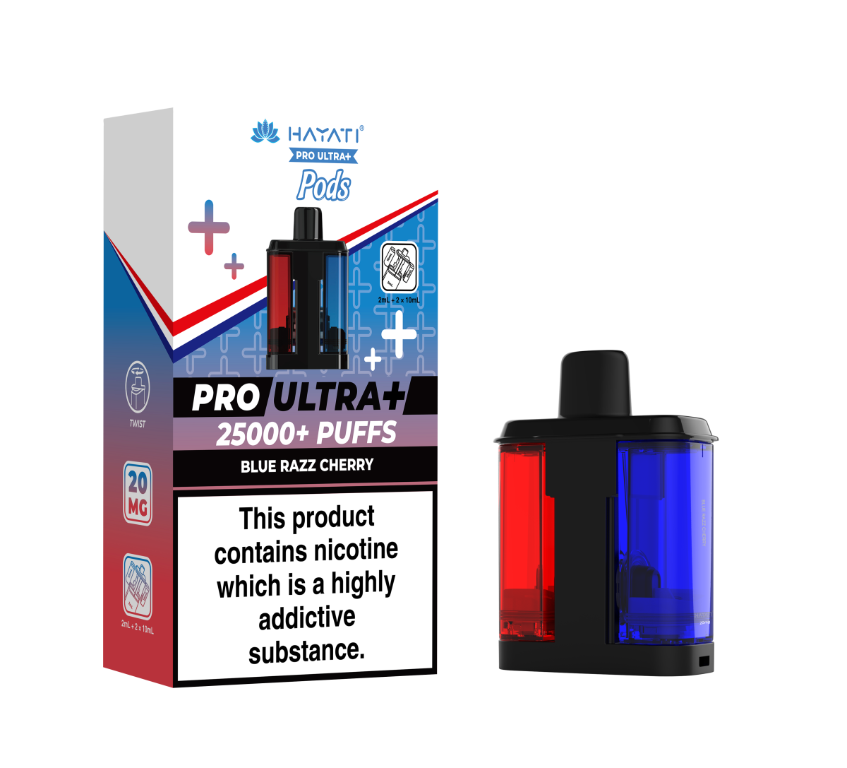 BLUE RAZZ CHERRY - HAYATI PRO ULTRA PODS 25K+ - Image 1
