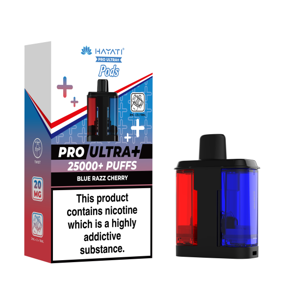 BLUE RAZZ CHERRY - HAYATI PRO ULTRA PODS 25K+