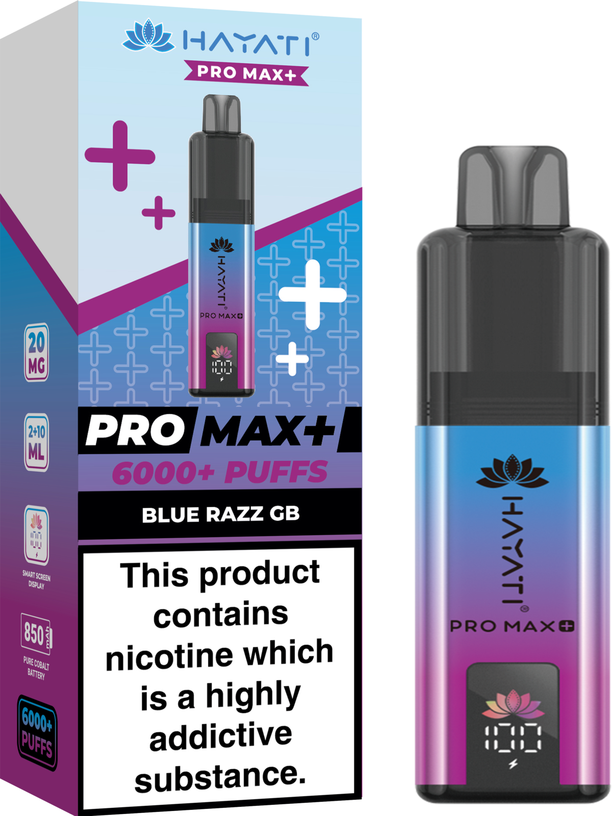 BlueRazzGB_HayatiProMax_6000 BLUE RAZZ GB - PRO MAX + - Image 1
