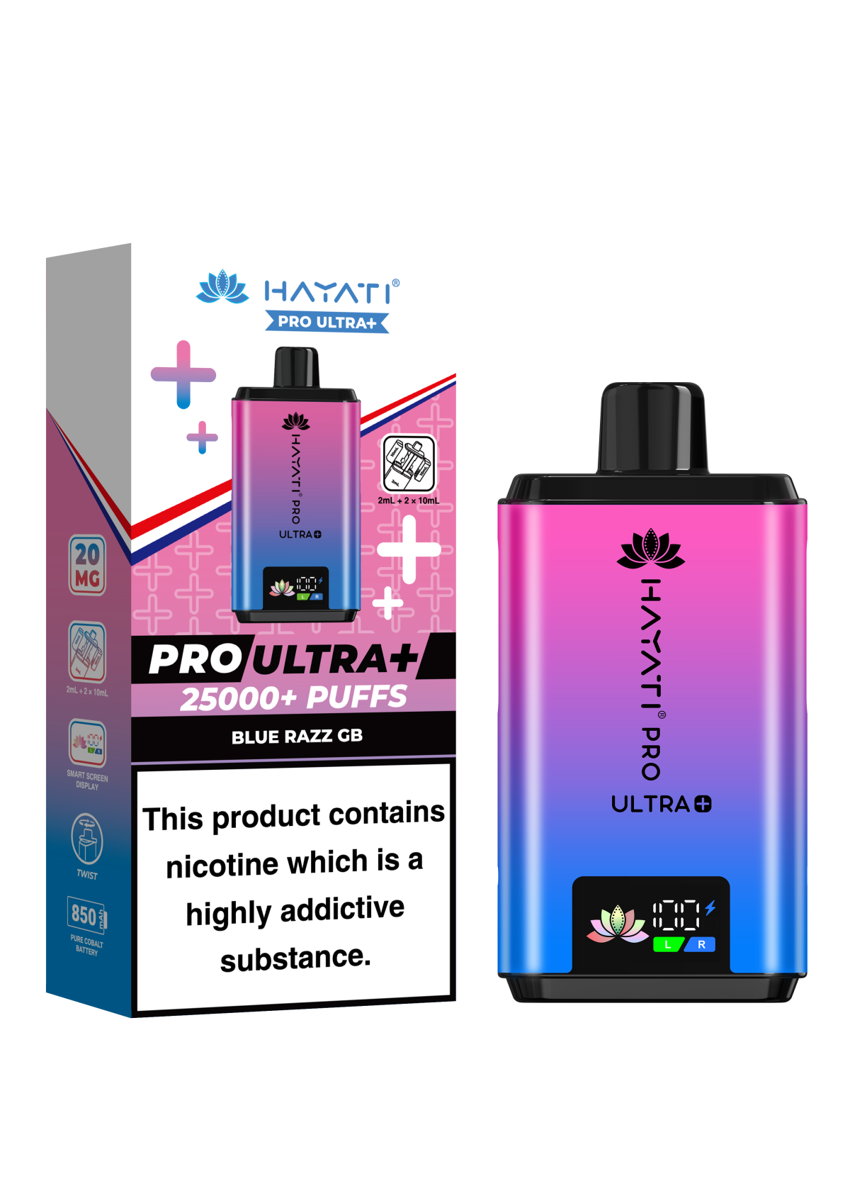 BlueRazzGB_HayatiProUltra_25000 BLUE RAZZ GB - HAYATI PRO ULTRA 25K - Image 1