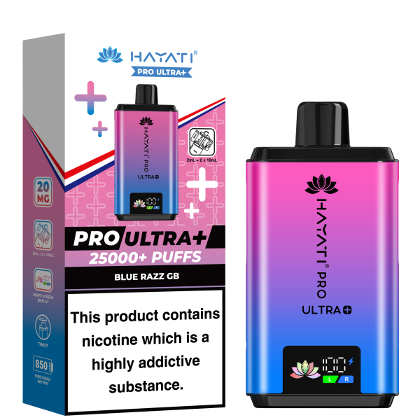 BLUE RAZZ GB - HAYATI PRO ULTRA 25K