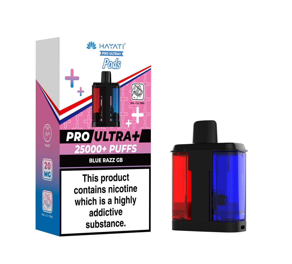 BlueRazzGB_HayatiProUltra_Pods BLUE RAZZ GB - HAYATI PRO ULTRA PODS 25K+ - Image 1