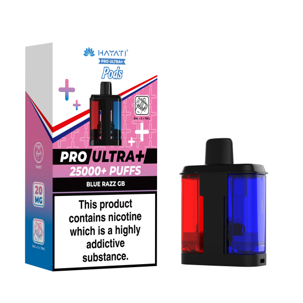 BLUE RAZZ GB - HAYATI PRO ULTRA PODS 25K+