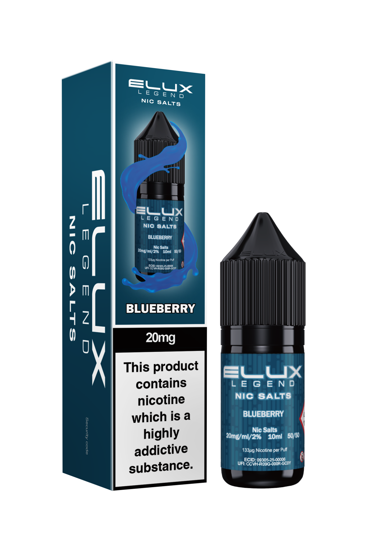 BLUEBERRY - ELUX NIC SALTS 10 MG - Image 1