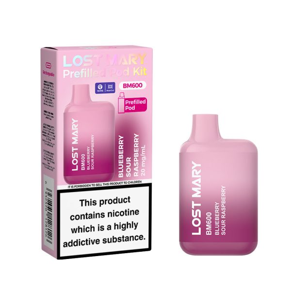 BLUE SOUR RASPBERRY - LOST MARY 600 JUNE FREINDLY