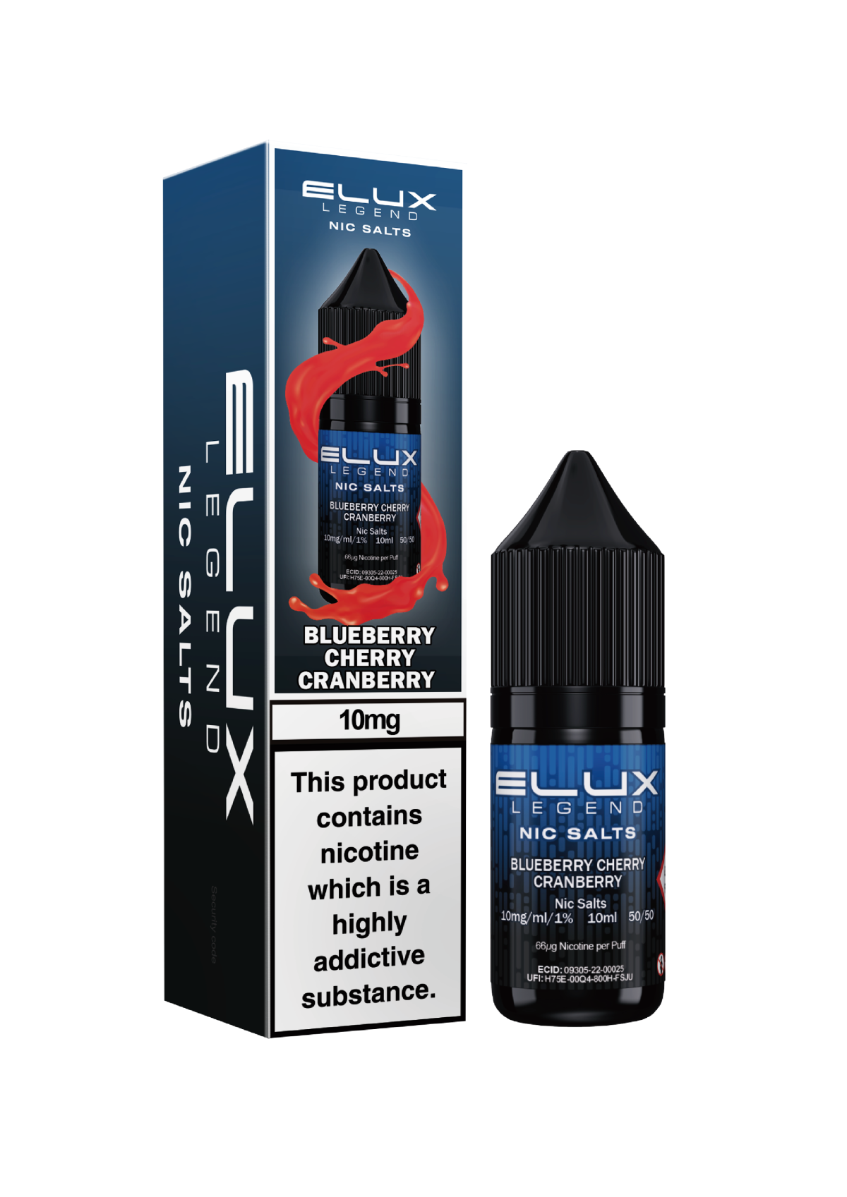 Blueberry Cherry Cranberry  - ELUX NIC SALTS 20 MG - Image 1
