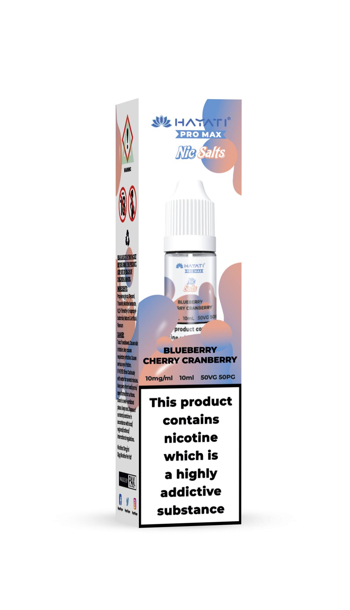 BLUEBERRY CHERRY CRANBERRY - HAYATI NIC SALTS 10 MG - Image 1