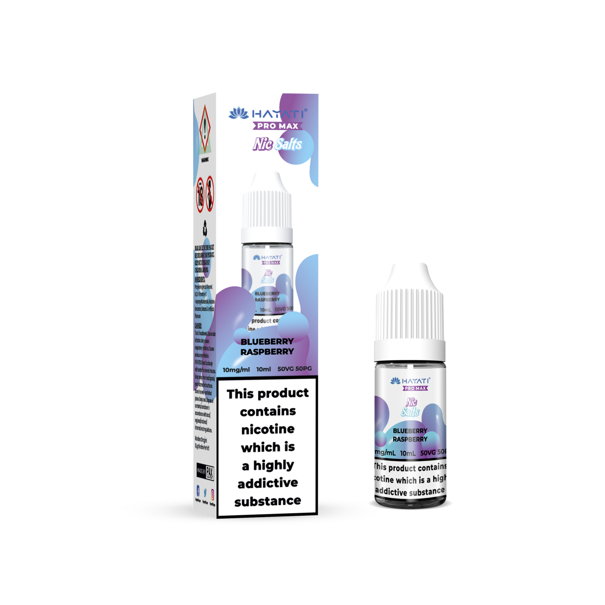 BLUEBERRY RASPBERRY - HAYATI NIC SALTS 10 MG - Image 2