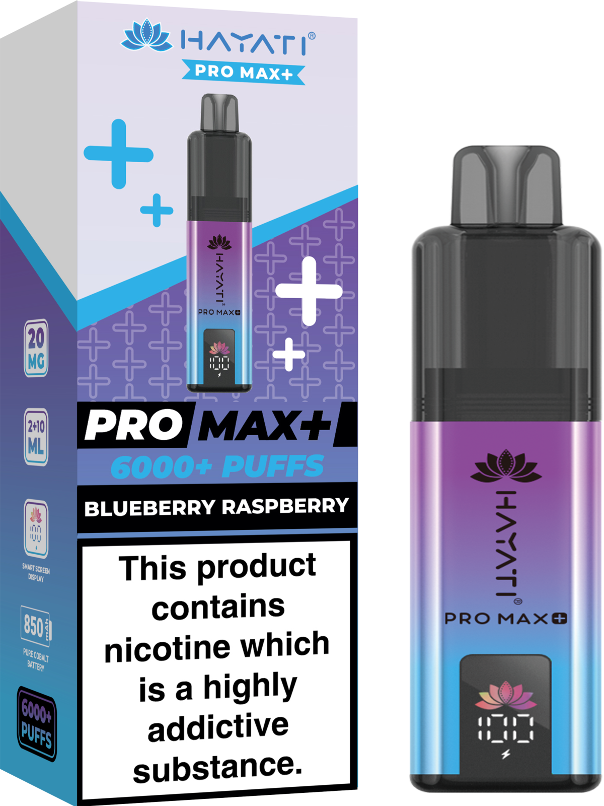 BlueberryRaspberry_HayatiProMax_6000 BLUEBERRY RASPBERRY - PRO MAX + - Image 1
