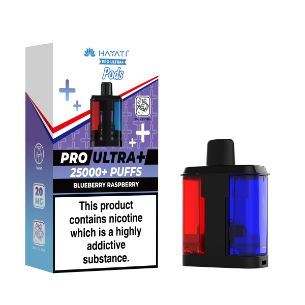BLUEBERRY RASPBERRY - HAYATI PRO ULTRA PODS 25K+