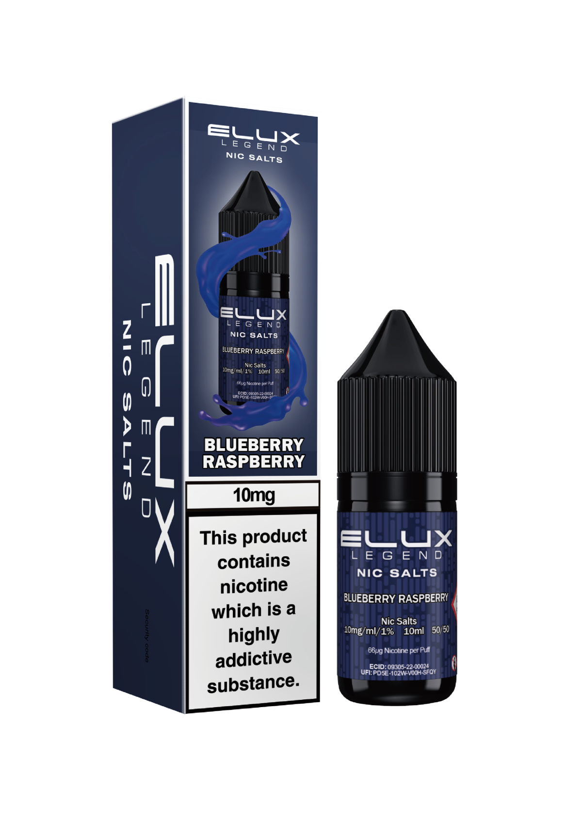 Blueberry Raspberry - ELUX NIC SALT 10 MG - Image 1