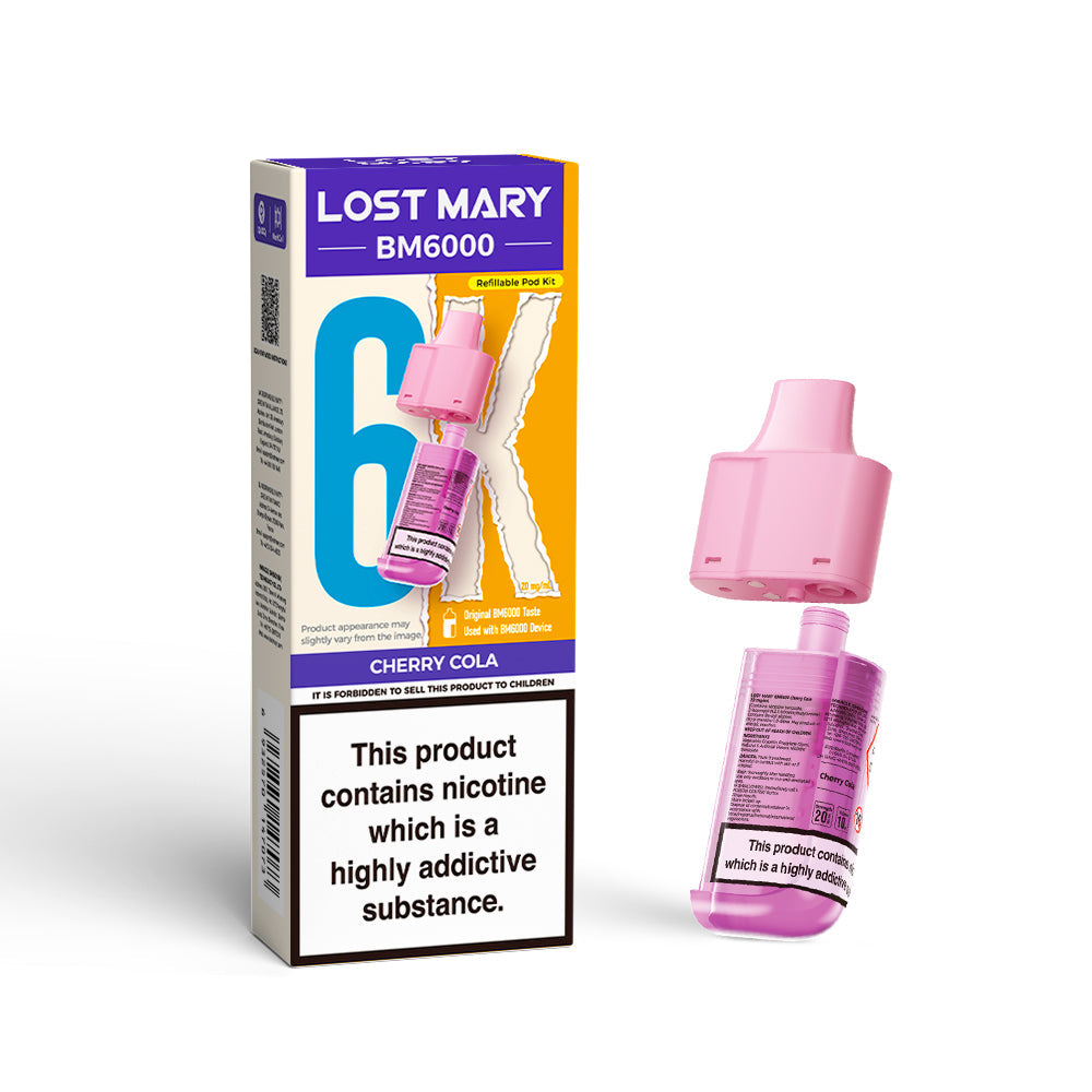 Cherry-Cola_3 CHERRY COLA - LOST MARY BM6000 POD - Image 1