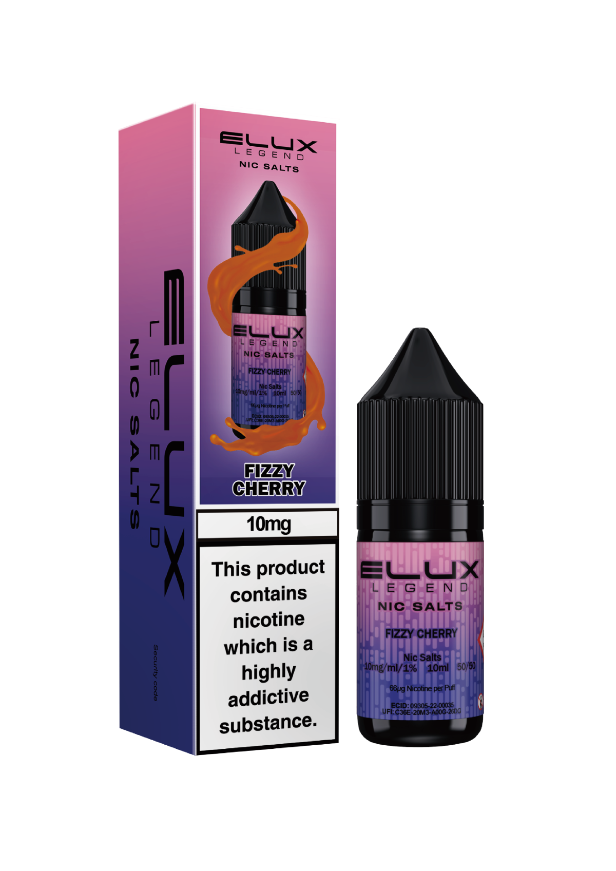 Fizzy Cherry - ELUX NIC SALT 10 MG - Image 1