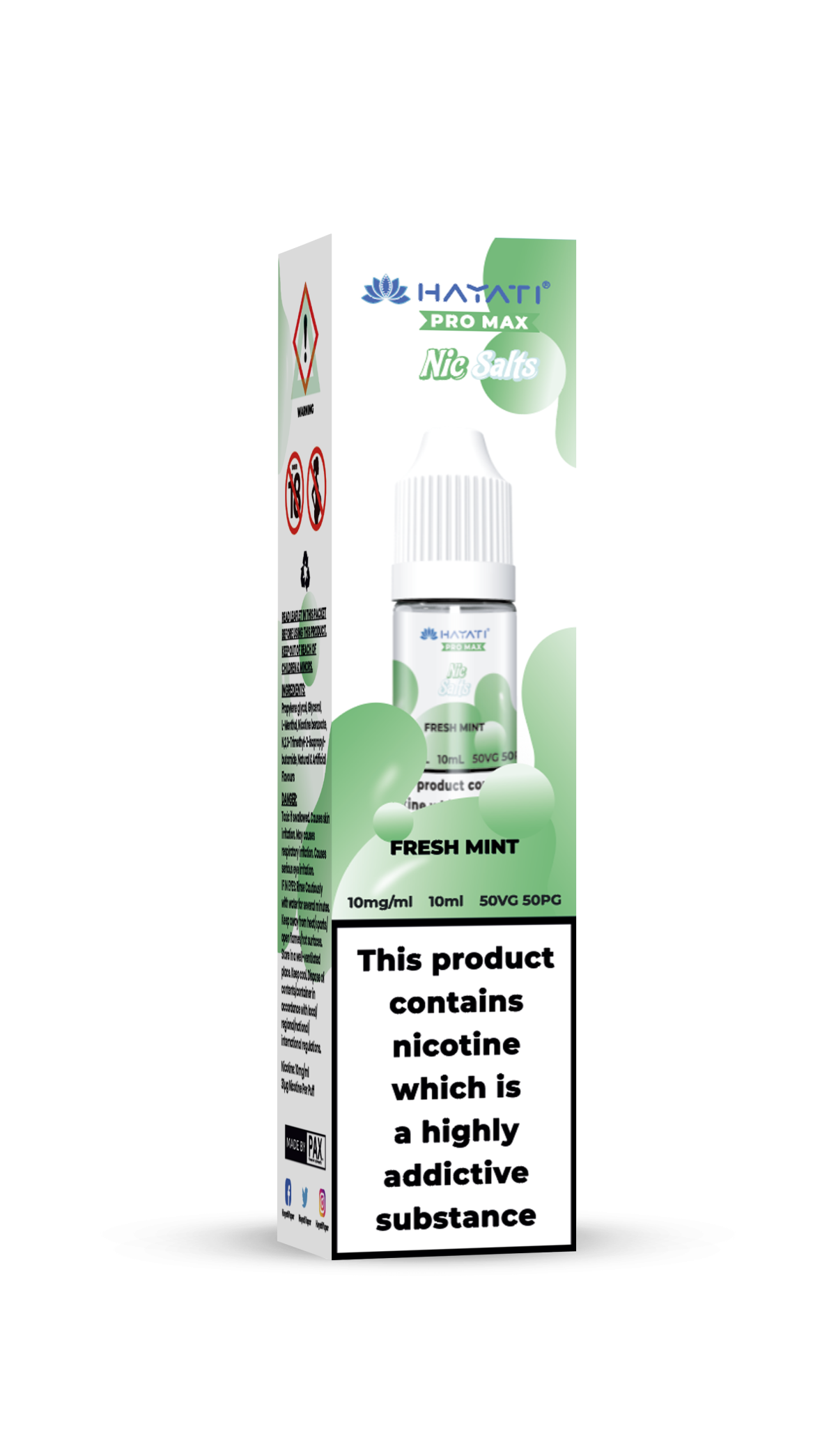 FRESH MINT - HAYATI NIC SALTS 10 MG - Image 1