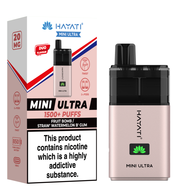 Fruit Bomb / Straw' Watermelon B' Gum - MINI ULTRA