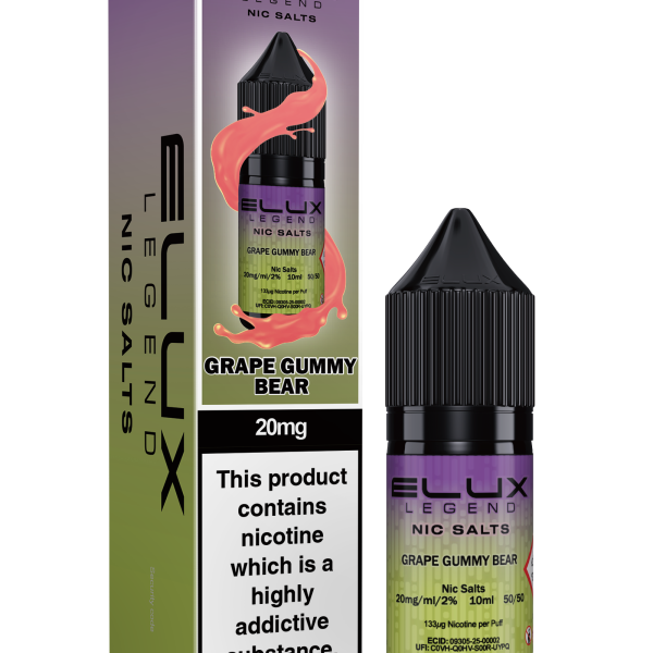 GRAPE GUMMY BEAR - ELUX NIC SALTS 20 MG