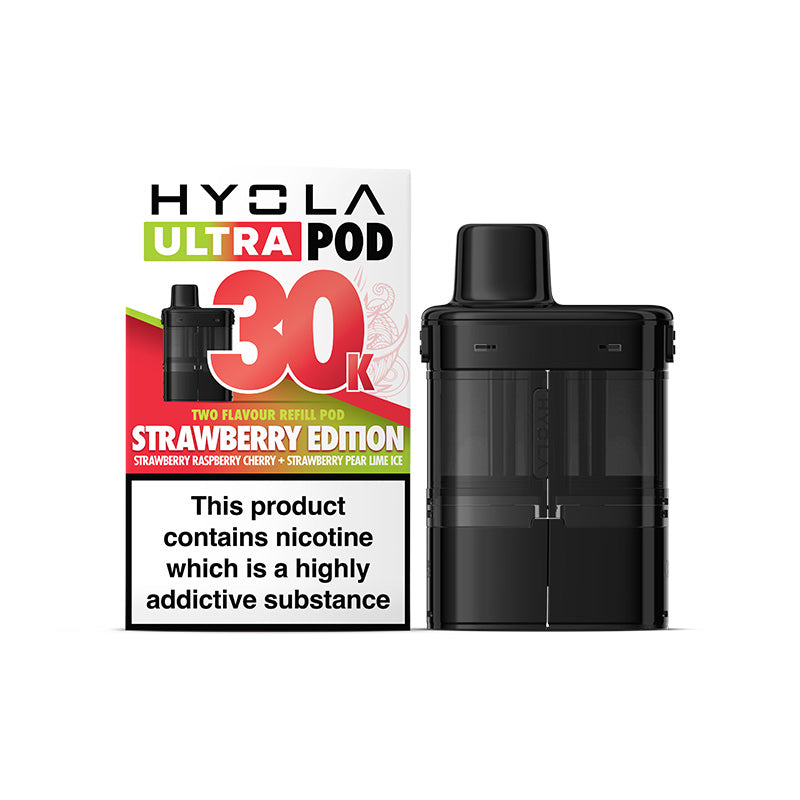 HUStrawberryEditionPod_Box STRAWBERRY EDITION - HYOLA ULTRA 30K PODS - Image 1