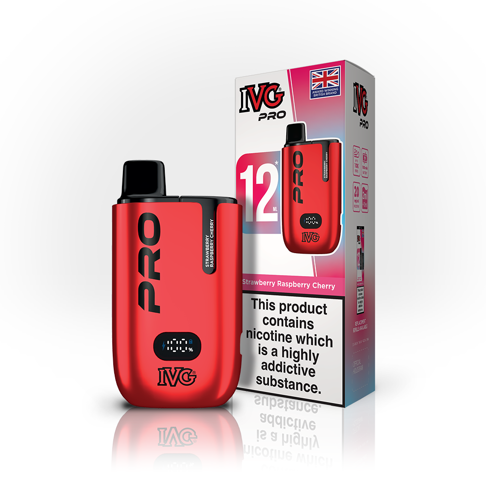 IVGPro12mlStrawberryRaspberryCherryThumbnail STRAWBERRY RASPBERRY CHERRY - IVG PRO - Image 1