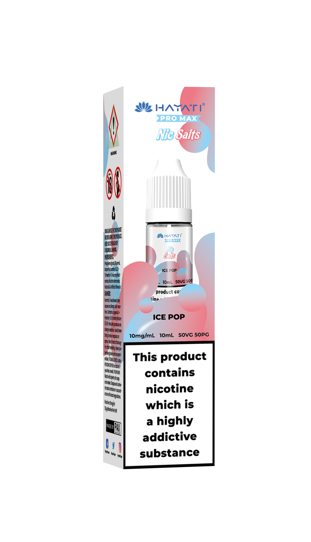ICE POP - HAYATI NIC SALTS 10 MG - Image 1