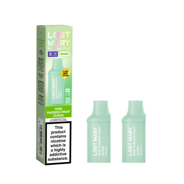 KIWI PASSION FRUIT GUAVA - LOST MARY BM600 PODS