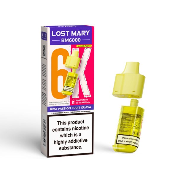 KIWI PASSION FRUIT GUAVA - LOST MARY BM6000 POD