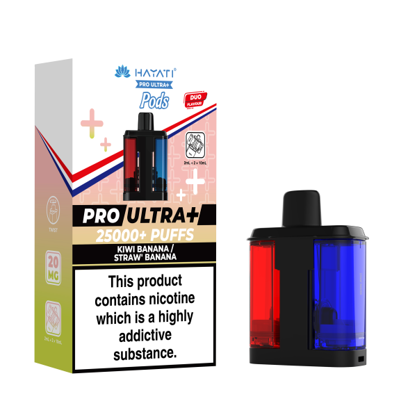KIWI BANANA/STRAW'BANANA - HAYATI PRO ULTRA PODS 25K+