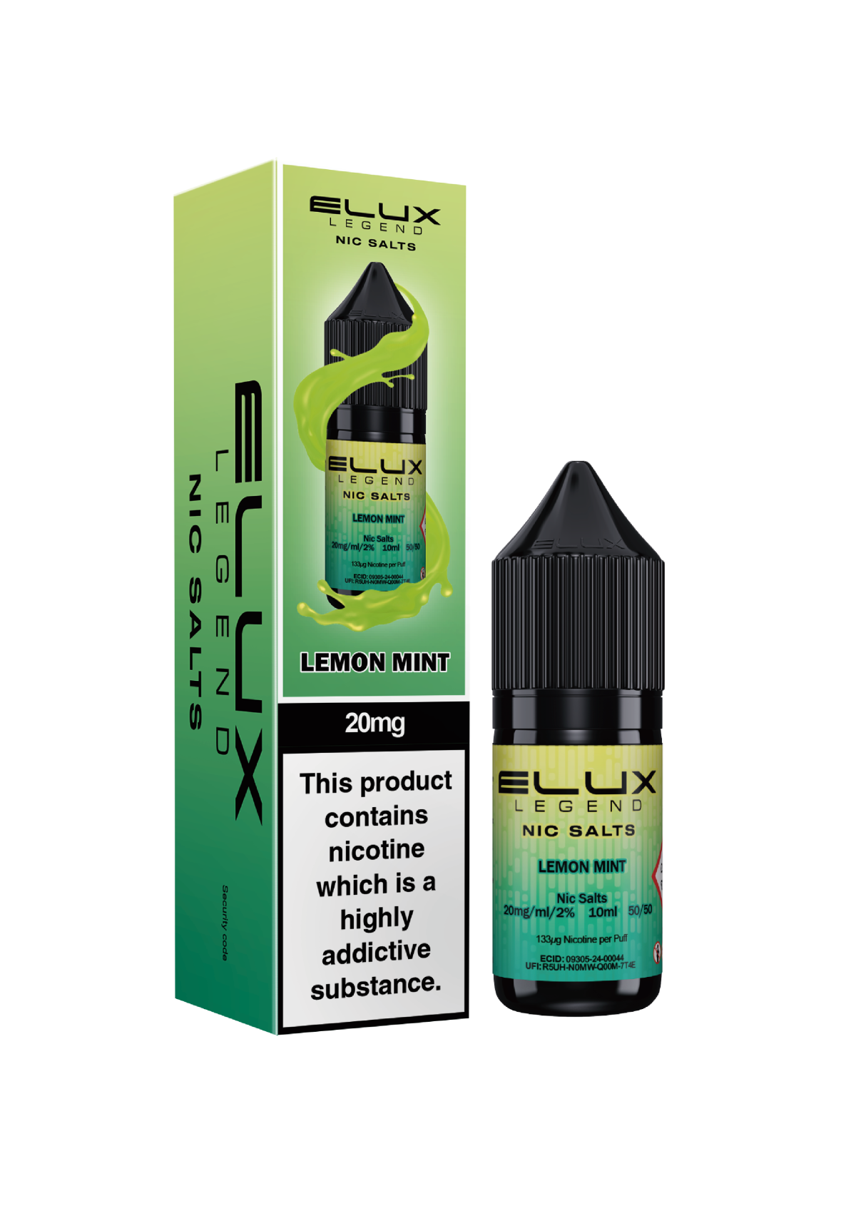 LEMONMINT-1 Lemon Mint - ELUX NIC SALT 10 MG - Image 1