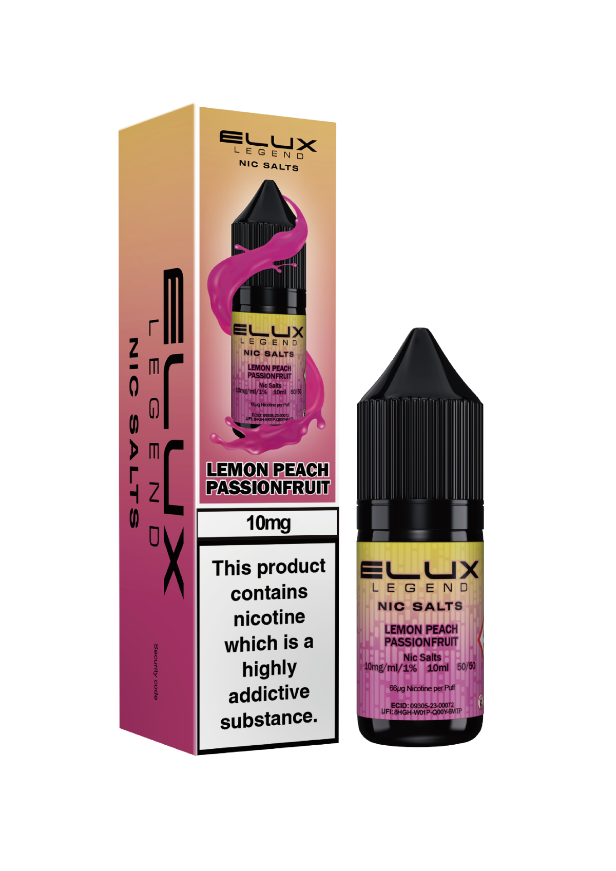 LEMONPEACHPASSIONFRUIT Lemon Peach Passion - ELUX NIC SALT 10 MG - Image 1