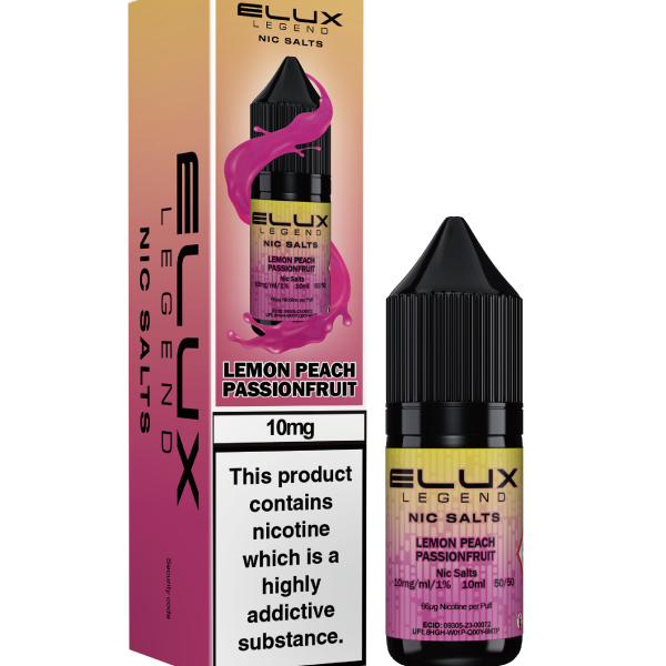 Lemon Peach Passion - ELUX NIC SALT 10 MG