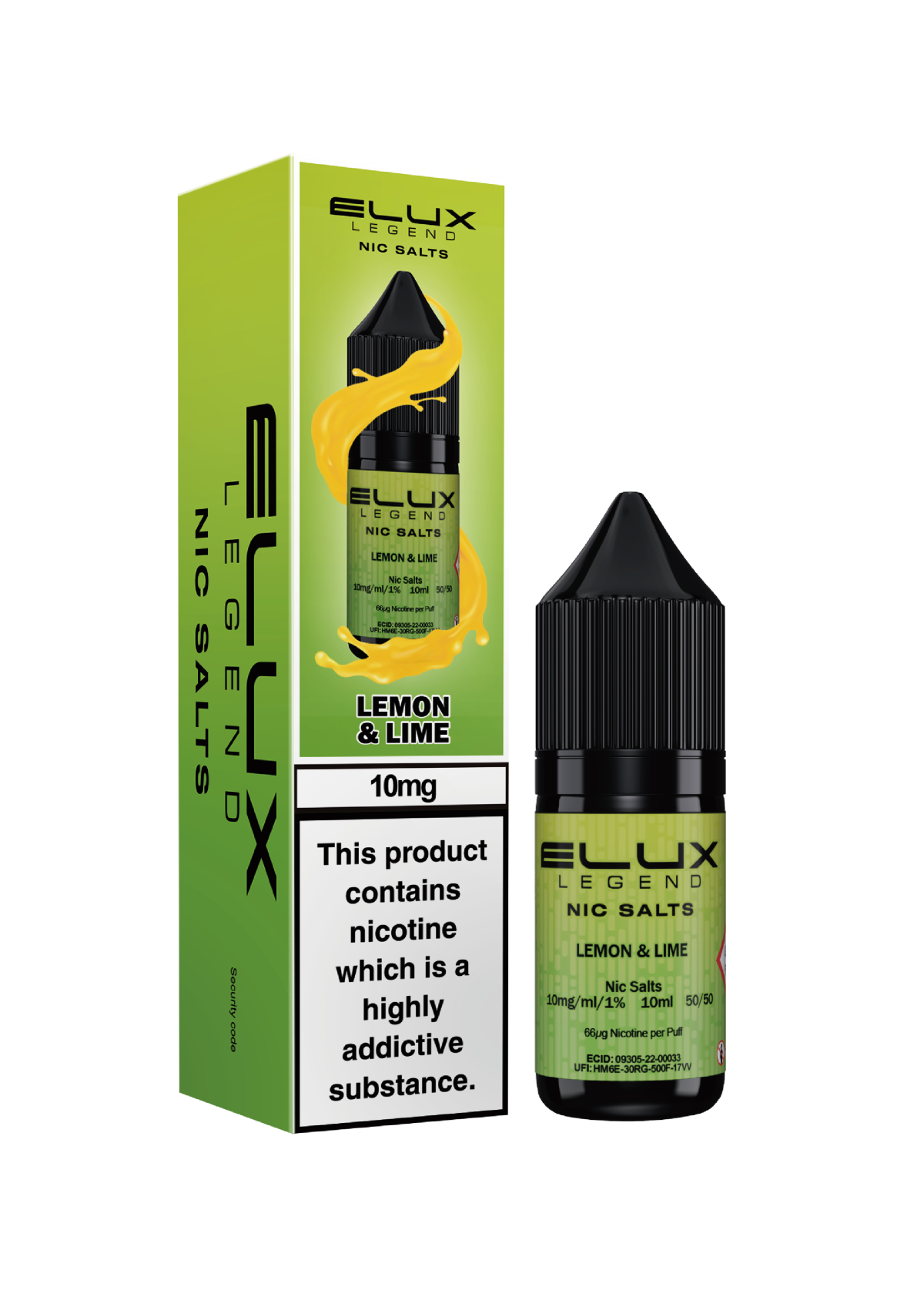 Lemon & Lime - ELUX NIC SALTS 20 MG - Image 1
