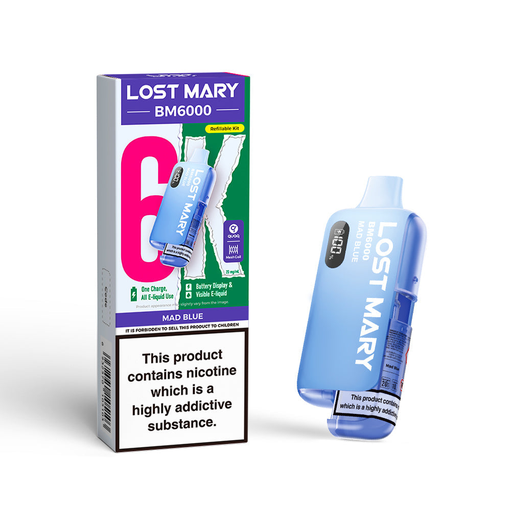 Mad-Blue_3 MAD BLUE - LOST MARY BM6000 KIT - Image 1