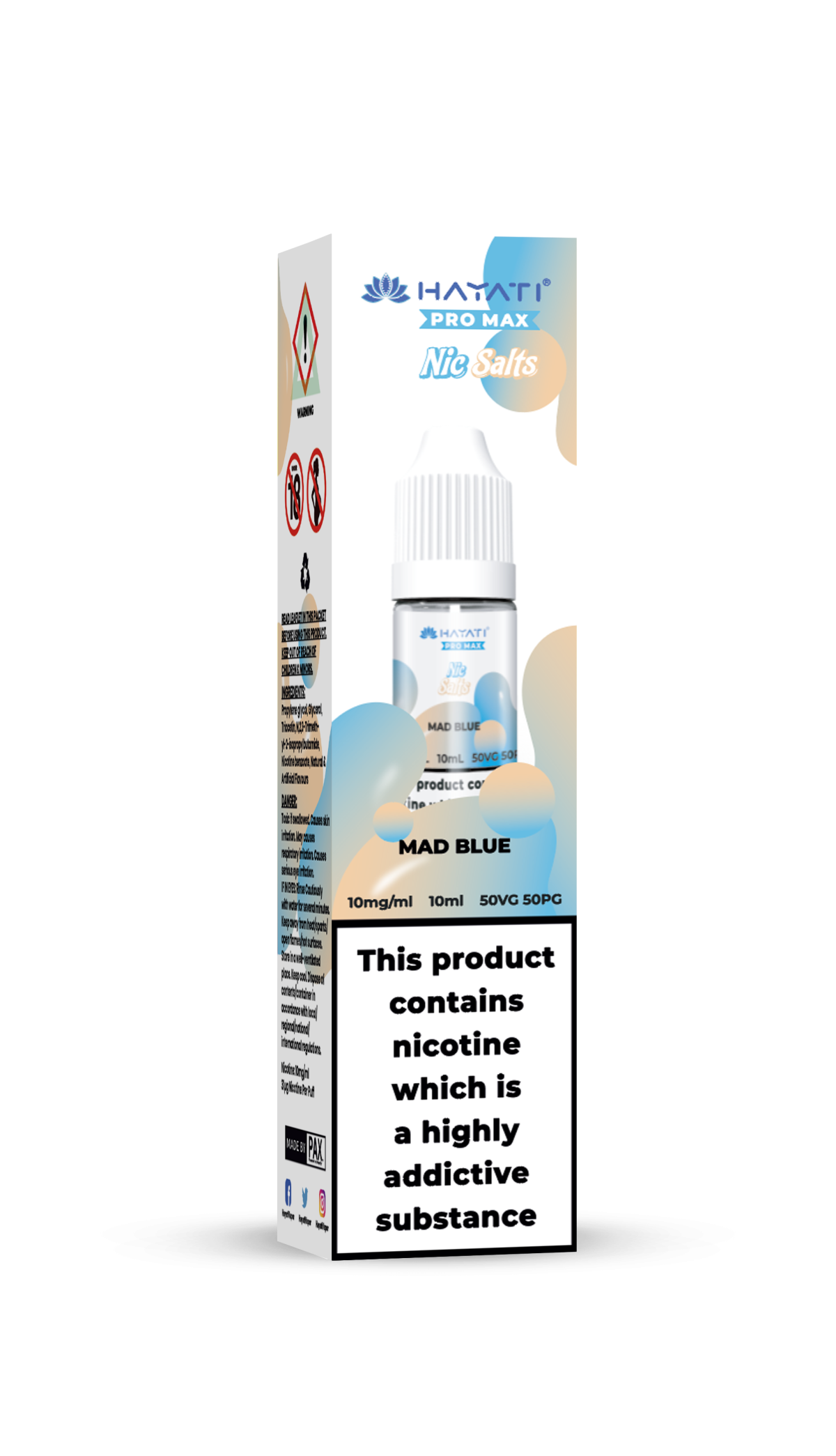 MadBlue_HayatiProMaxNicSalts-1 MAD BLUE - HAYATI NIC SALTS 10 MG - Image 1
